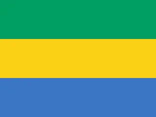 Bandera Gabón
