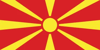 Bandera Macedonia del Norte