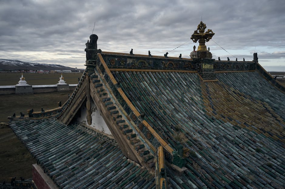 Paisaje de la estepa de Mongolia — cobertura de red Mobicom