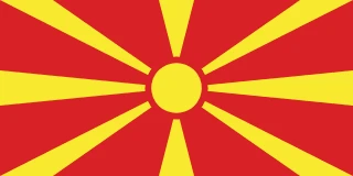 Bandera Macedonia del Norte
